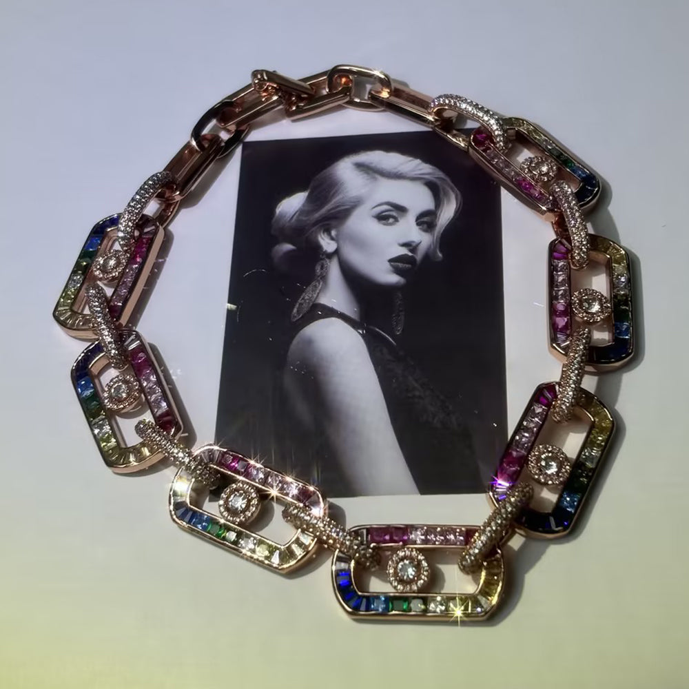 Rainbow Sapphire Bracelet