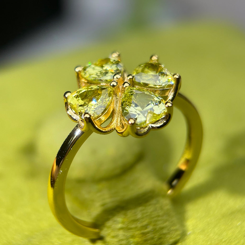Shamrock Ring - Peridot