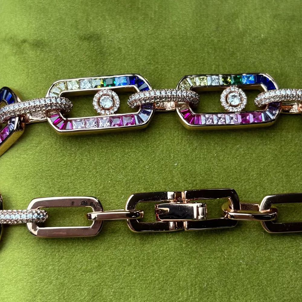 Rainbow Sapphire Bracelet