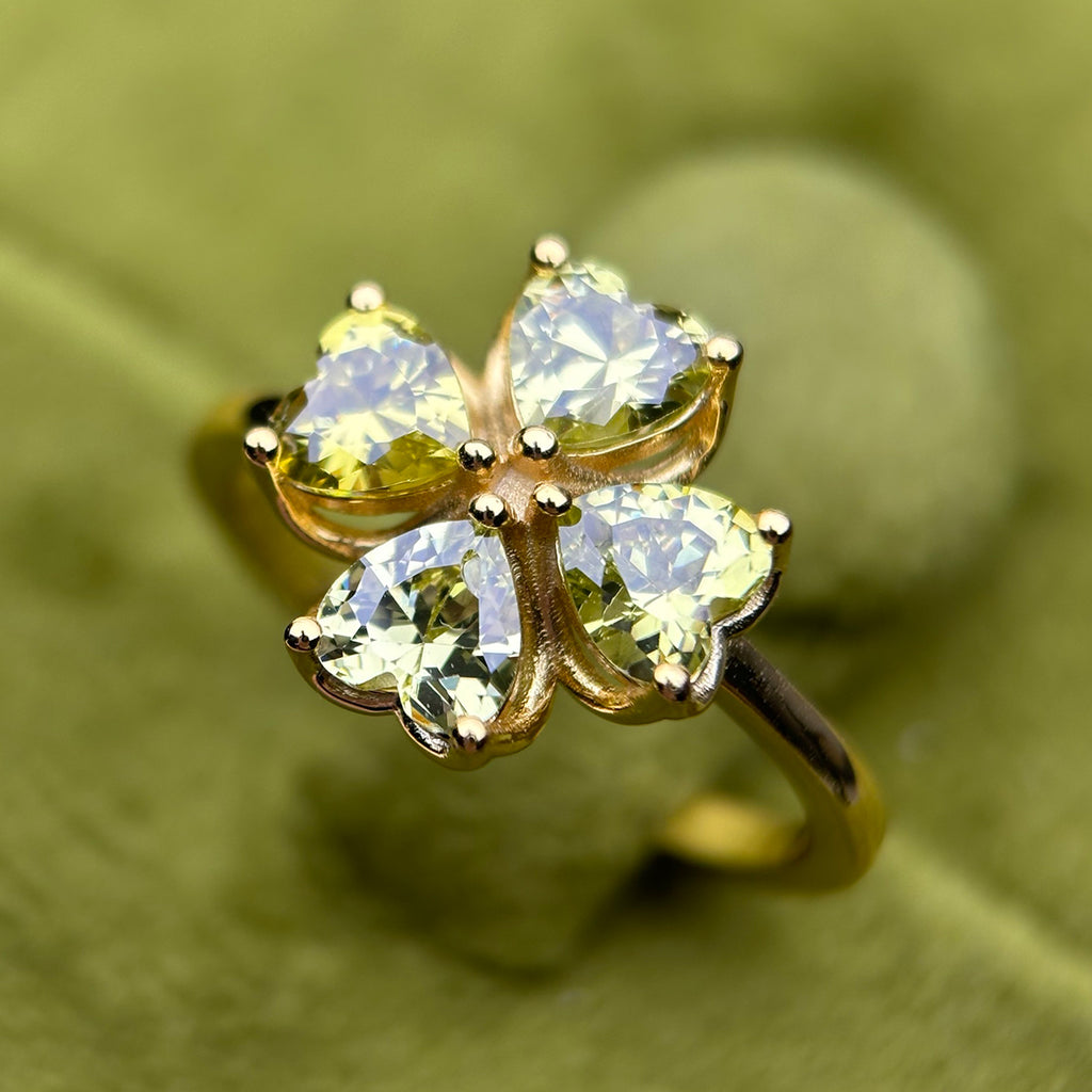 Shamrock Ring - Peridot