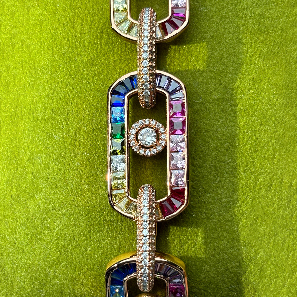Rainbow Sapphire Bracelet
