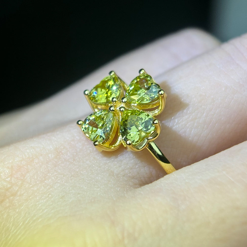 Shamrock Ring - Peridot