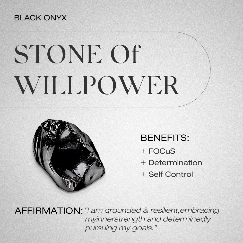 Black Onyx Ring - Stardust Band