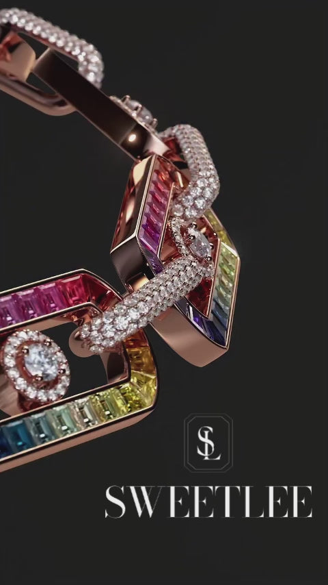 Rainbow Sapphire Bracelet